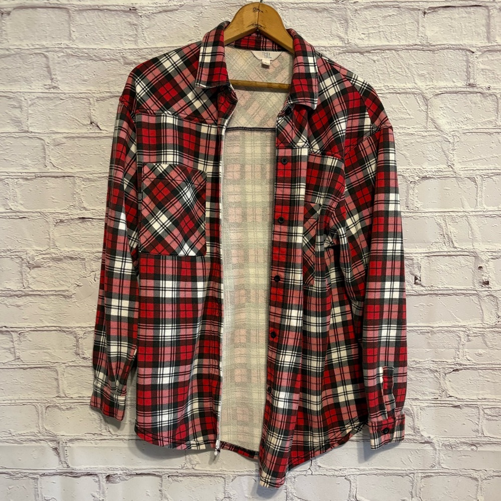 🌿5/$25 Time and Tru Flannel Over Shirt